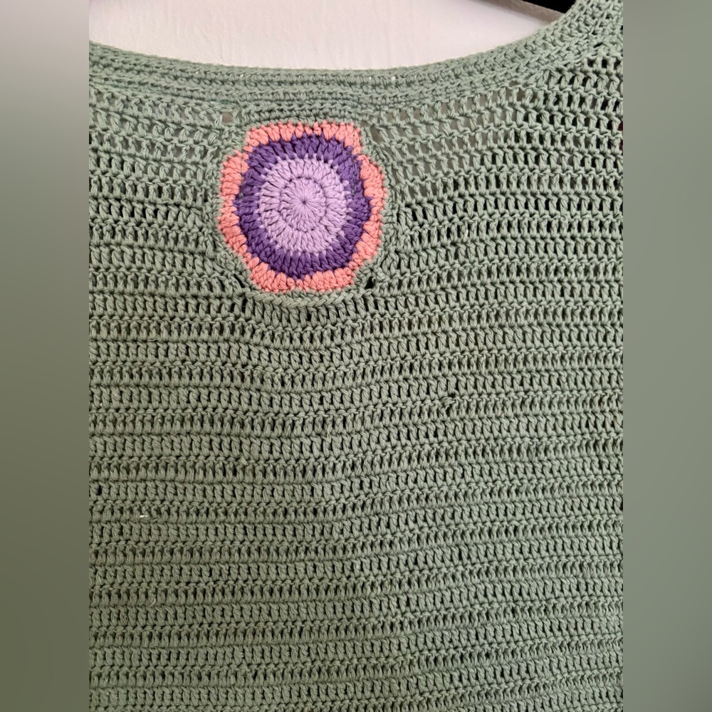 Vintage Granny Square Crochet Cardigan - Picture 9 of 9